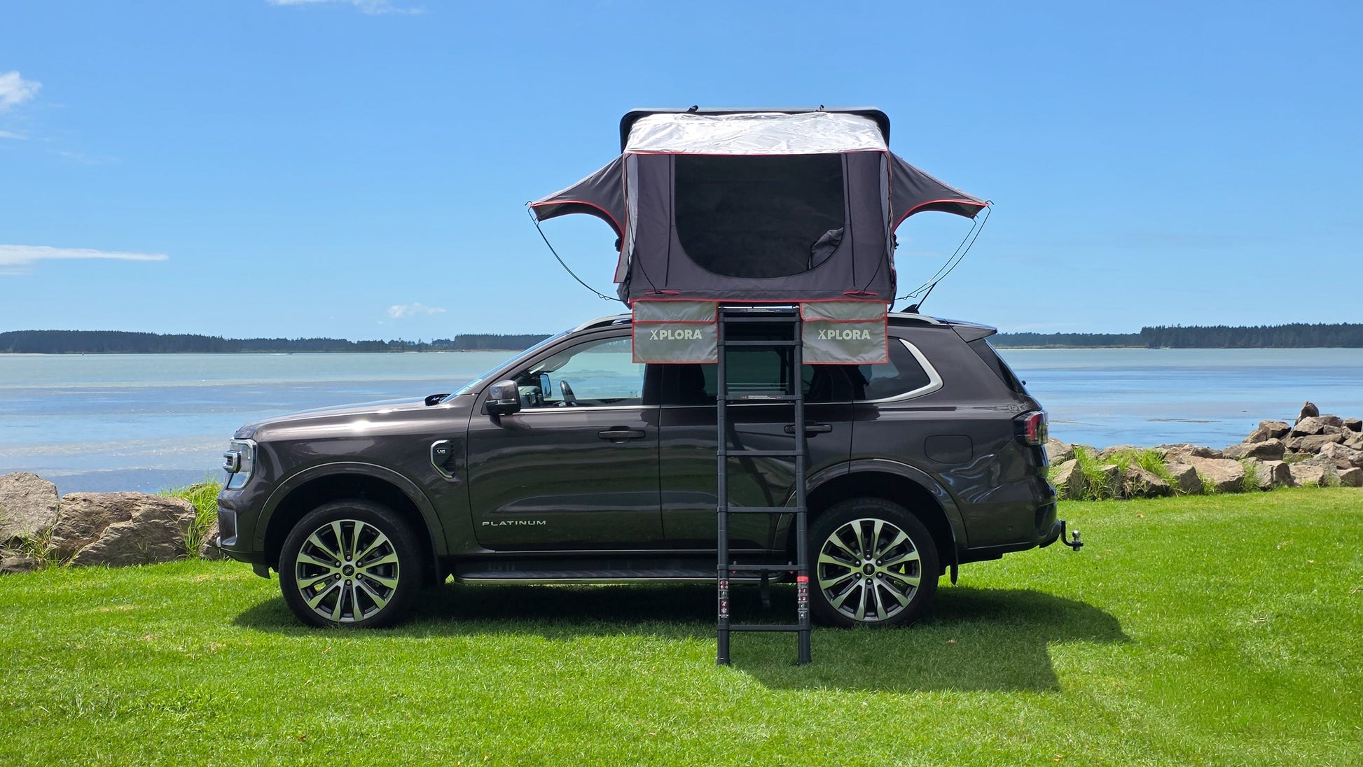 Xplora Hard Shell Roof Top Tent - Black - Strictly Outdoors