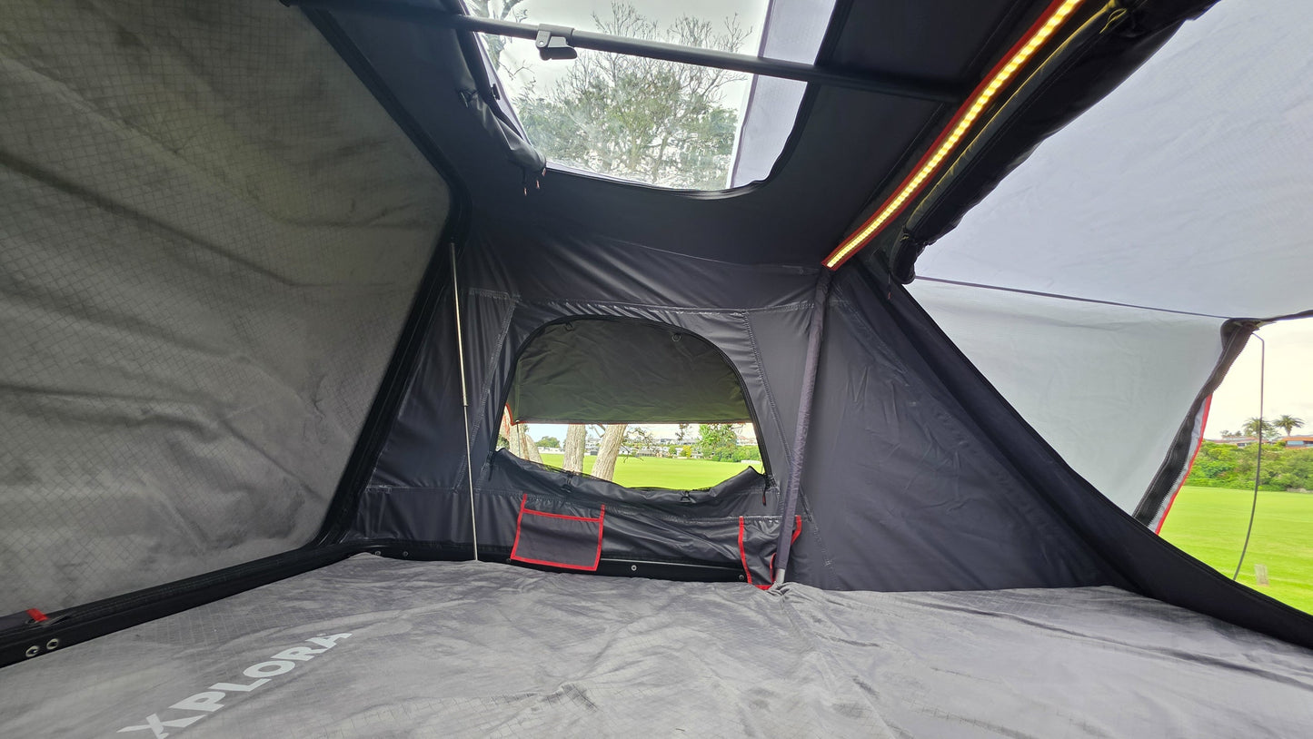 Xplora Hard Shell Roof Top Tent - Black - Strictly Outdoors