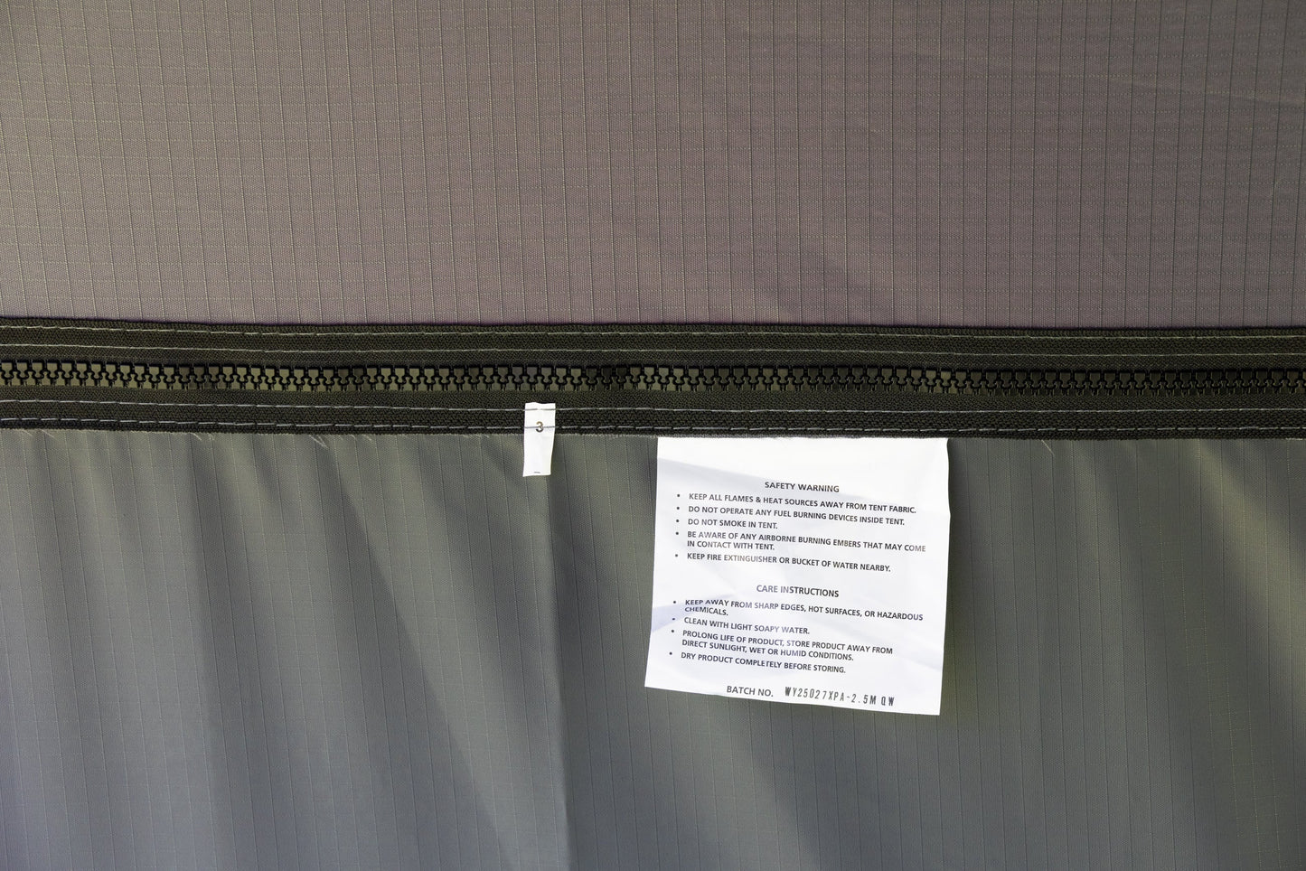 2.5m Quickshade wall - Strictly Outdoors
