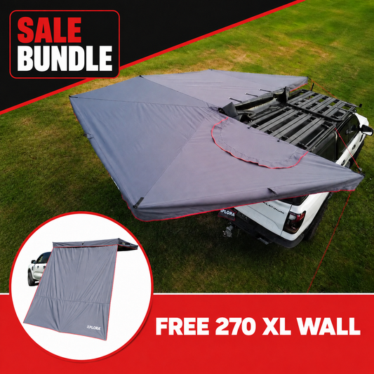 Xplora 270 XL awning sale bundle with free wall