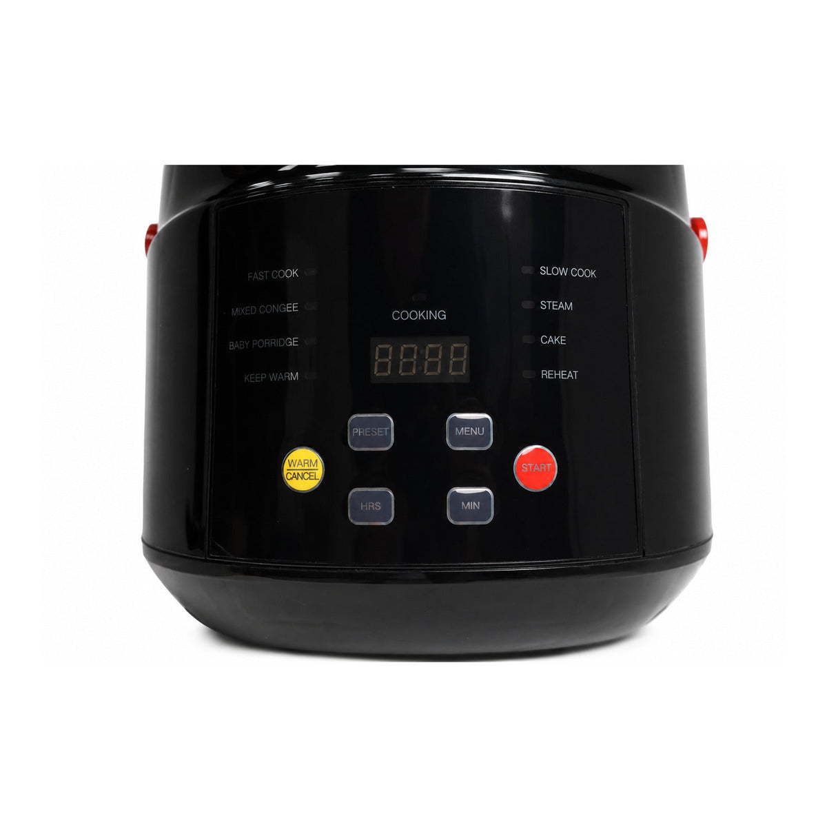 Xplora 2L Slow Cooker digital controls and cooking modes