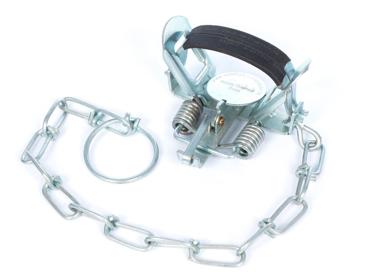Galvanised Rubber Possum Leg Hold Trap - Strictly Outdoors