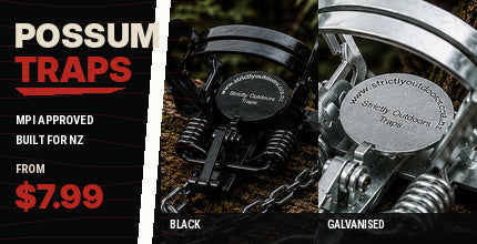 Strictly Outdoors possum traps and fur-handling equipment