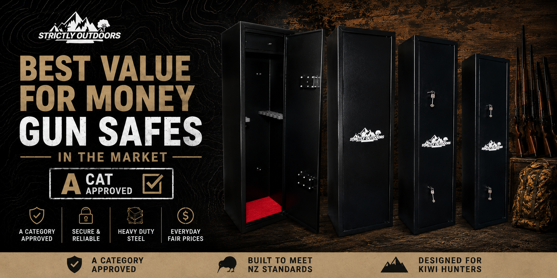 Strictly Outdoors best value for money gun safes